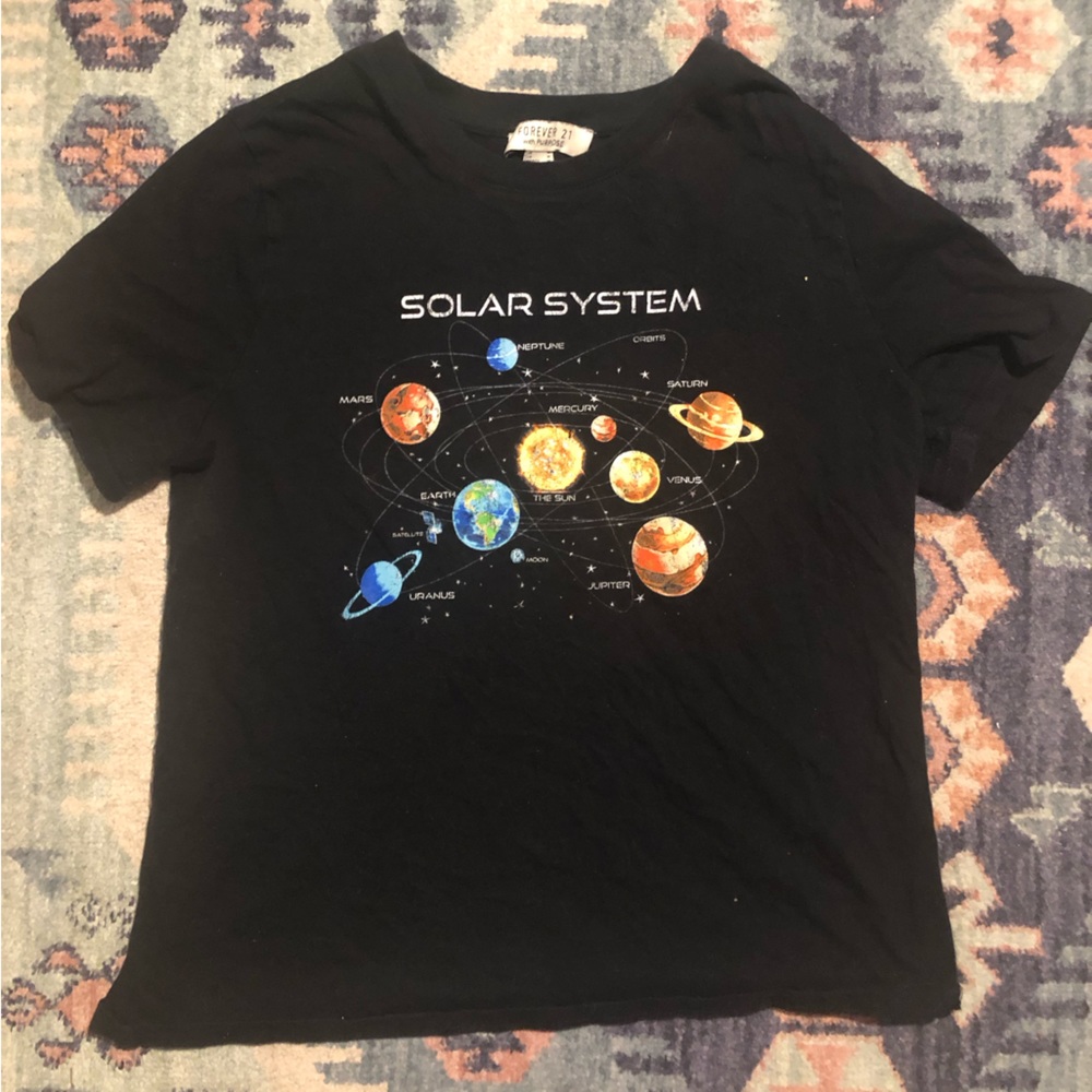 Solar System Crop Top